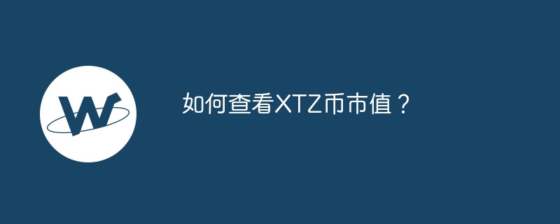 如何查看XTZ币市值？